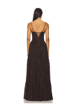 V. Chapman Gwen Gown in Brown. Size 2. Also in 4.