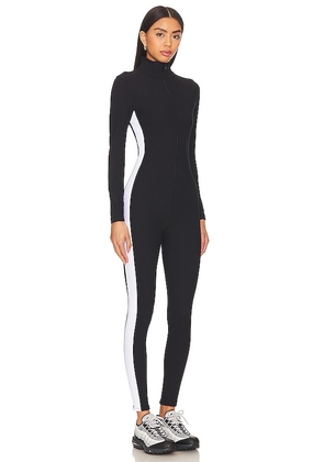 YEAR OF OURS Thermal Ski Onesie in Black. Size M. Also in XS, S, L, XL.