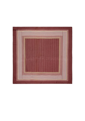 Rag & Bone Pin Stripe Scarf in Burgundy.