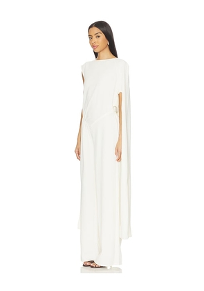 WeWoreWhat Draped Dolman Sleeve Jumpsuit in Ivory. Size M. Also in S, XS.