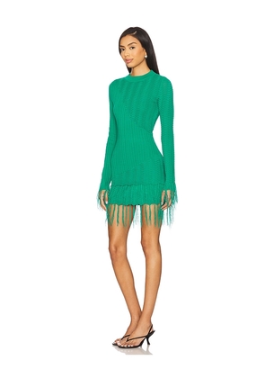 Yellow The Label Freya Fringe Set in Green. Size M. Also in S, XS, L.