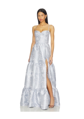 V. Chapman Lucetta Dress in Blue. Size 0. Also in 4, 2, 6.