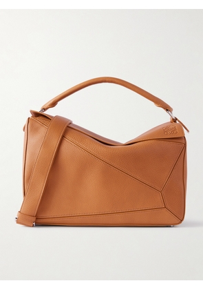 LOEWE - Puzzle Large Textured-leather Shoulder Bag - Brown - One size