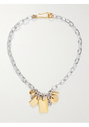 Laura Lombardi - Diario Rhodium- And Gold-plated Necklace - One size