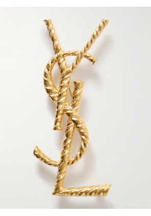 SAINT LAURENT - Gold-tone Brooch - One size