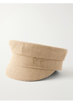 Ruslan Baginskiy - Baker Boy Embroidered Woven Cap - Neutrals - XS,S,M