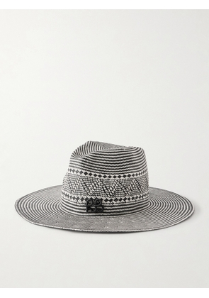 Ruslan Baginskiy - Striped Straw Fedora - Black - XS,S,M