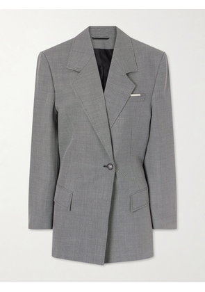 The Attico - Wool And Cotton-blend Blazer - Gray - IT38,IT40,IT42,IT44,IT46