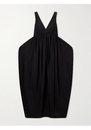 RÓHE - Open-back Cotton-blend Maxi Dress - Black - FR 34,FR 36,FR 38,FR 40,FR 42,FR 44