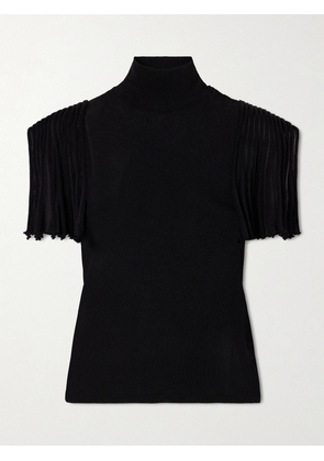 Alaïa - Cropped Jersey Top - Black - FR 36,FR 38,FR 40,FR 42