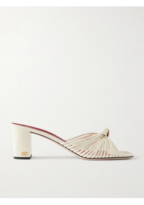 Valentino Garavani - Annet 60 Woven Leather Mules - White - IT35,IT36,IT36.5,IT37,IT37.5,IT38,IT38.5,IT39,IT39.5,IT40,IT40.5,IT41,IT42