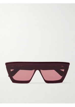 Alaïa - D-frame Acetate Sunglasses - Burgundy - One size