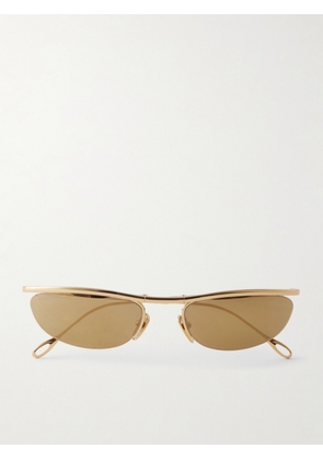 GUCCI EYEWEAR - Cat-eye Gold-tone Sunglasses - One size