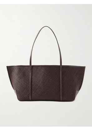 ST. AGNI - Bateau Woven Leather Tote Bag - Brown - One size