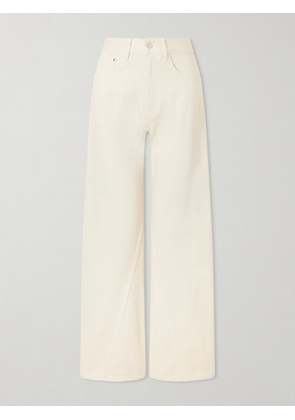 Anine Bing - Brie High-rise Wide-leg Jeans - Yellow - 24,25,26,27,28,29,30,31,32