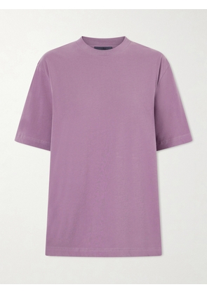 Tibi - Cotton-jersey T-shirt - Purple - x small,small,medium,large,x large