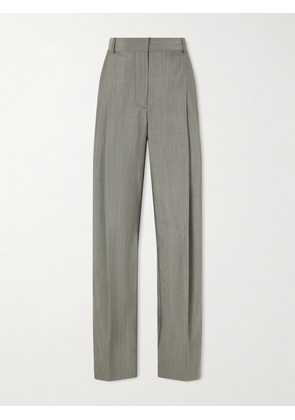 Stella McCartney - Pleated Wool-blend Straight-leg Pants - Gray - IT34,IT36,IT38,IT40,IT42,IT44,IT46,IT48