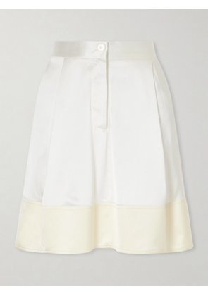 TOTEME - Satin Mini Skirt - White - DK34,DK36,DK38,DK40,DK42,DK44