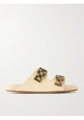 Burberry - Urchin Woven Raffia Sandals - Neutrals - IT36,IT36.5,IT37,IT37.5,IT38,IT38.5,IT39,IT39.5,IT40,IT40.5,IT41