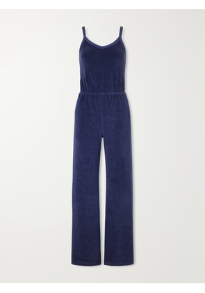 Suzie Kondi - Elma Cotton-blend Terry Jumpsuit - Blue - x small,small,medium,large,x large