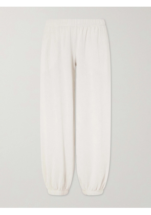 Suzie Kondi - Paxos Cotton-blend Terry Track Pants - Neutrals - x small,small,medium,large,x large