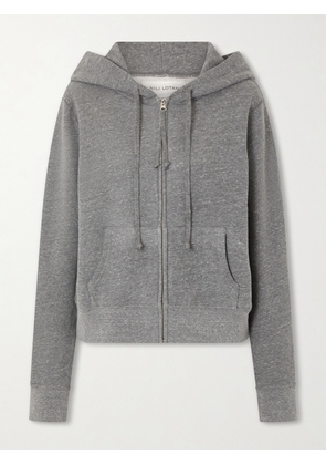 Nili Lotan - Callie Hooded Jersey Zip-up Sweater - Gray - x small,small,medium,large,x large