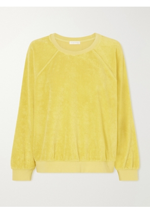 Suzie Kondi - Samos Cotton-blend Terry Sweatshirt - Yellow - x small,small,medium,large,x large