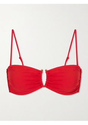 Nili Lotan - Embellished Bikini Top - Red - x small,small,medium,large,x large