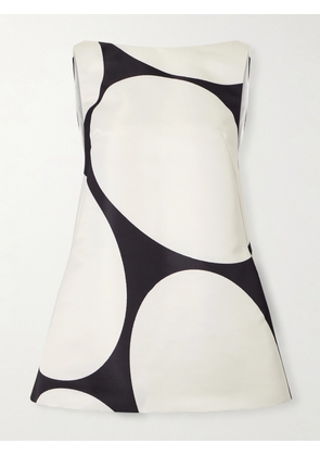 Dries Van Noten - Polka-dot Duchesse-satin Mini Dress - Black - FR 34,FR 36,FR 38,FR 40,FR 42,FR 44