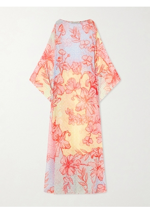 Mary Katrantzou - Printed Fil Coupé Organza Kaftan - Multi - One size