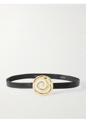 Déhanche - Koru Embellished Leather Belt - Black - One size