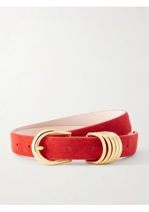Déhanche - Hollyhock Suede Belt - Red - x small,small,medium,large,x large