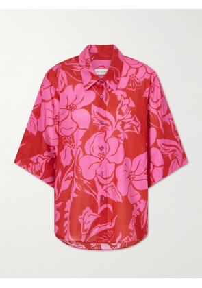 Dries Van Noten - Floral-print Cotton-voile Shirt - Pink - FR 34,FR 36,FR 38,FR 40,FR 42