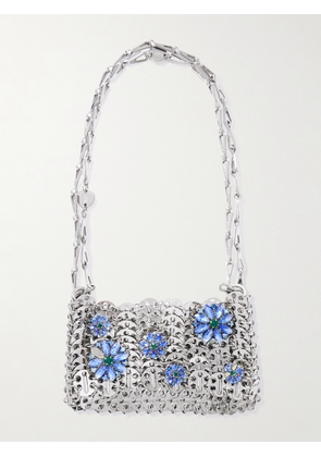 RABANNE - Embellished Chainmail Shoulder Bag - Blue - One size