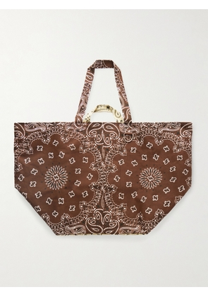 CALL IT BY YOUR NAME - Bandana-print Cotton Tote - Brown - One size