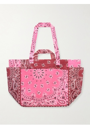 CALL IT BY YOUR NAME - Picnic Bandana-print Cotton Tote - Pink - One size