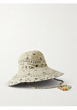 CALL IT BY YOUR NAME - Capeline Reversible Cotton Bucket Hat - Neutrals - One size