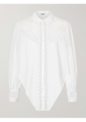 Charo Ruiz - Devi Cotton-blend Shirt - White - x small,small,medium,large,x large