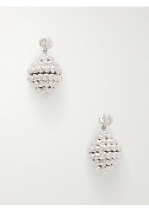 TOTEME - Rope Drop Earrings - Silver - One size