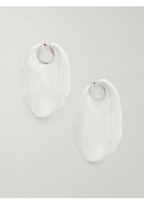 Alaïa - Fringed Silver-tone Earrings - Neutrals - One size