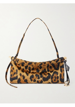 Alaïa - Le Click Medium Leopard-print Satin-twill Shoulder Bag - Animal Print - One size