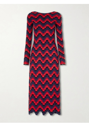 ESCVDO - Ursula Crocheted Cotton Maxi Dress - Red - x small,small,medium,large,x large