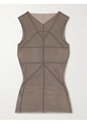 Rick Owens - Stretch-mesh Top - Gray - IT38,IT40,IT42,IT44,IT46,IT48