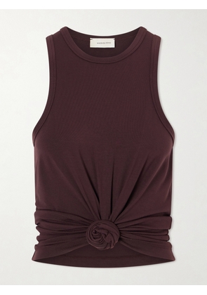 Magda Butrym - Cotton-stretch Tank Top - Brown - FR 32,FR 34,FR 36,FR 38,FR 40,FR 42
