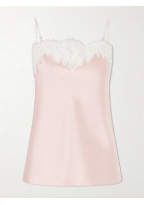 Stella McCartney - Lace-trimmed Satin Camisole - Pink - IT36,IT38,IT40,IT42,IT44,IT46,IT48,IT50