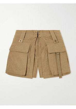 Isabel Marant - Barta Cotton Straight-leg Shorts - Green - FR 34,FR 36,FR 38,FR 40,FR 42