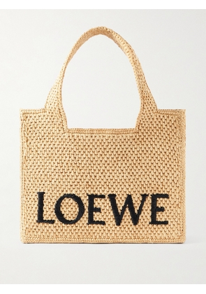 LOEWE - + Paula's Ibiza Embroidered Raffia Tote - Neutrals - One size