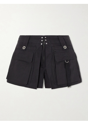 Isabel Marant - Barta Cotton Straight-leg Shorts - Black - FR 34,FR 36,FR 38,FR 40,FR 42