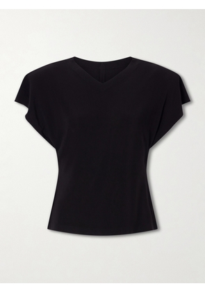 Norma Kamali - Stretch-jersey Blouse - Black - xx small,x small,small,medium,large,x large