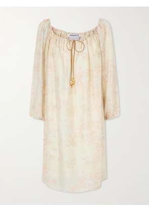 BERNADETTE - Bonnie Floral-print Lyocell-blend Mini Dress - Neutrals - FR 32,FR 34,FR 36,FR 38,FR 40,FR 42,FR 44,FR 46